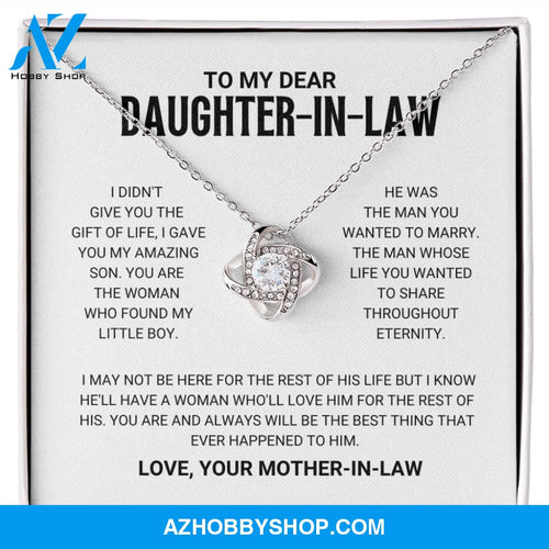 Daughter In Law - Best Thing - Love Knot Necklace