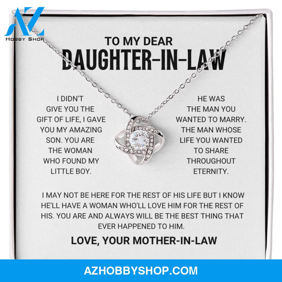Daughter In Law - Best Thing - Love Knot Necklace