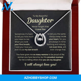 Daughter - Last Breath - Luck Pendant Silver Necklace