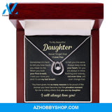 Daughter - Last Breath - Luck Pendant Silver Necklace