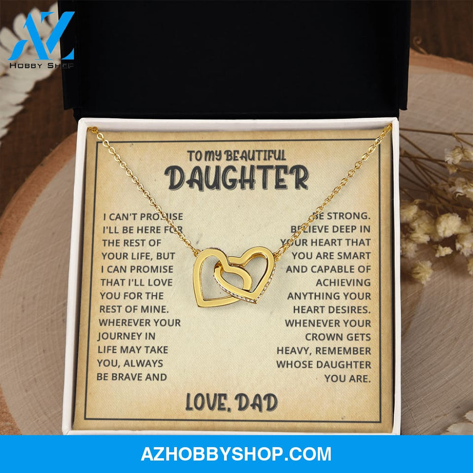 Daughter - Life Journey - Interlocking Hearts Necklace