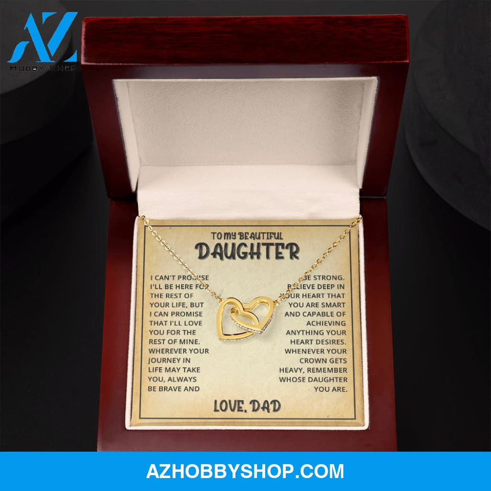 Daughter - Life Journey - Interlocking Hearts Necklace