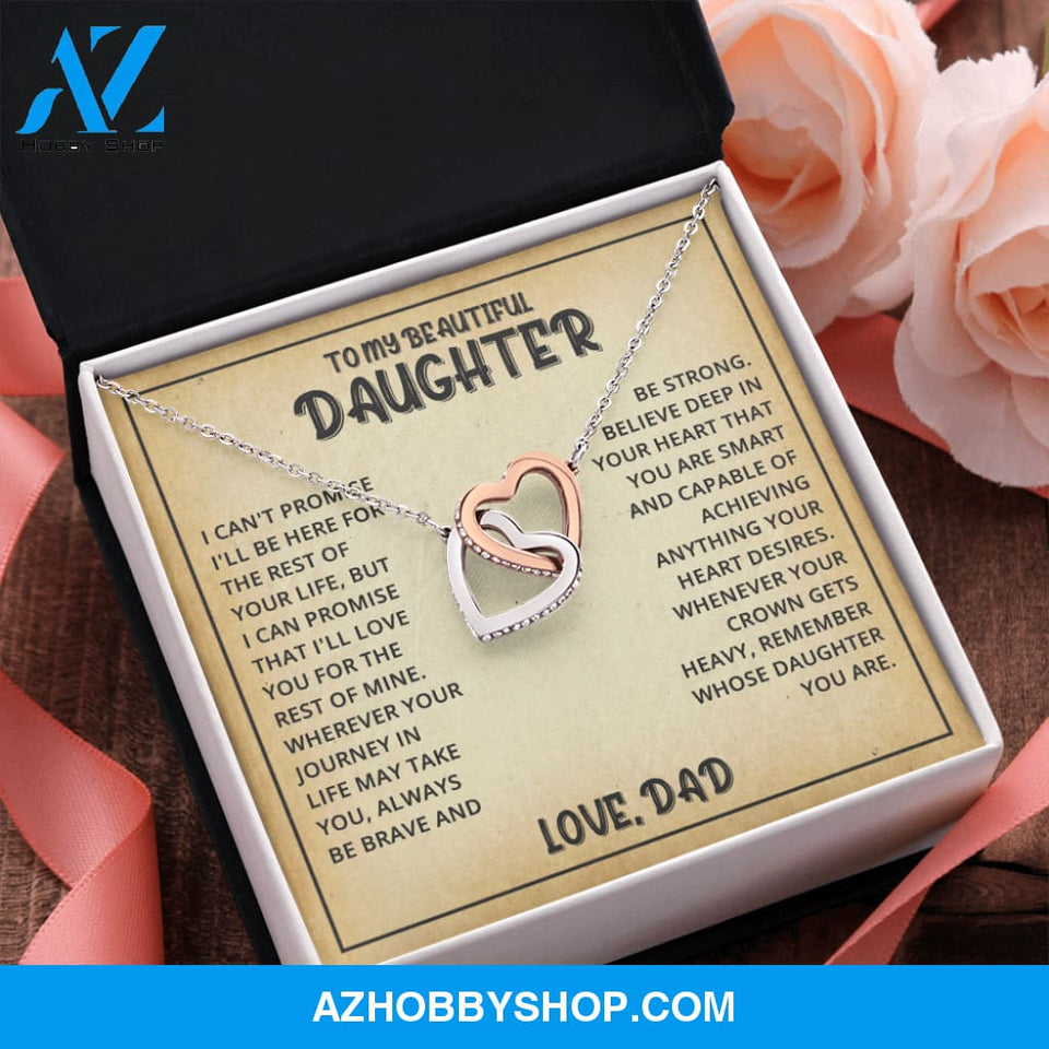 Daughter - Life Journey - Interlocking Hearts Necklace