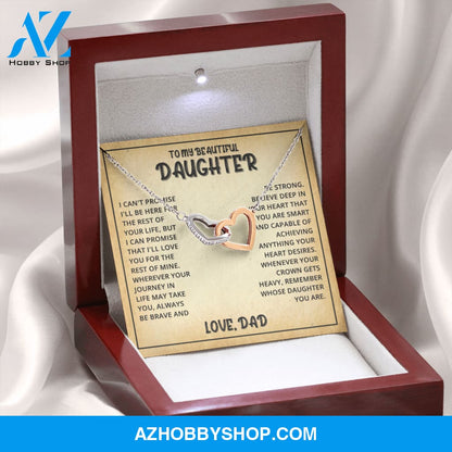 Daughter - Life Journey - Interlocking Hearts Necklace