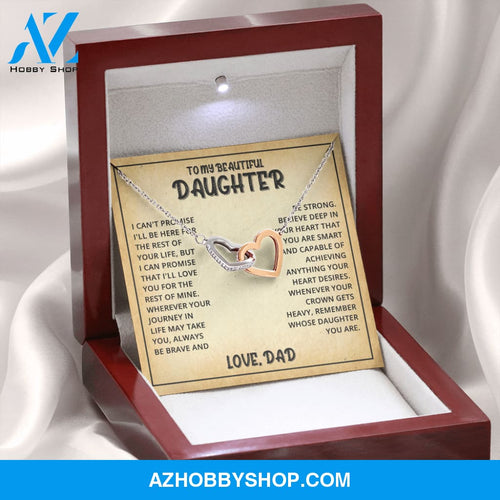 Daughter - Life Journey - Interlocking Hearts Necklace