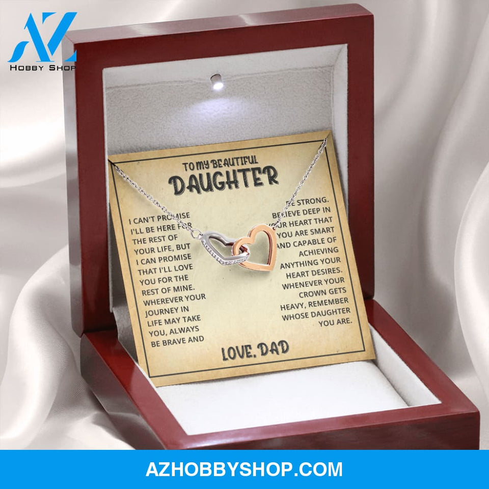 Daughter - Life Journey - Interlocking Hearts Necklace