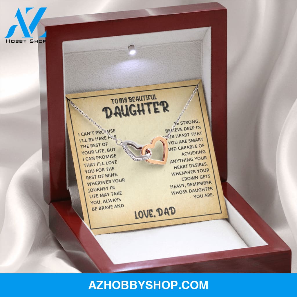 Daughter - Life Journey - Interlocking Hearts Necklace