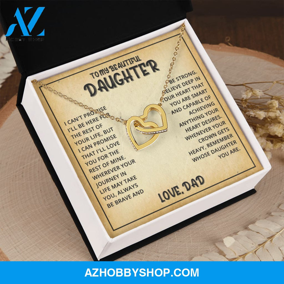 Daughter - Life Journey - Interlocking Hearts Necklace