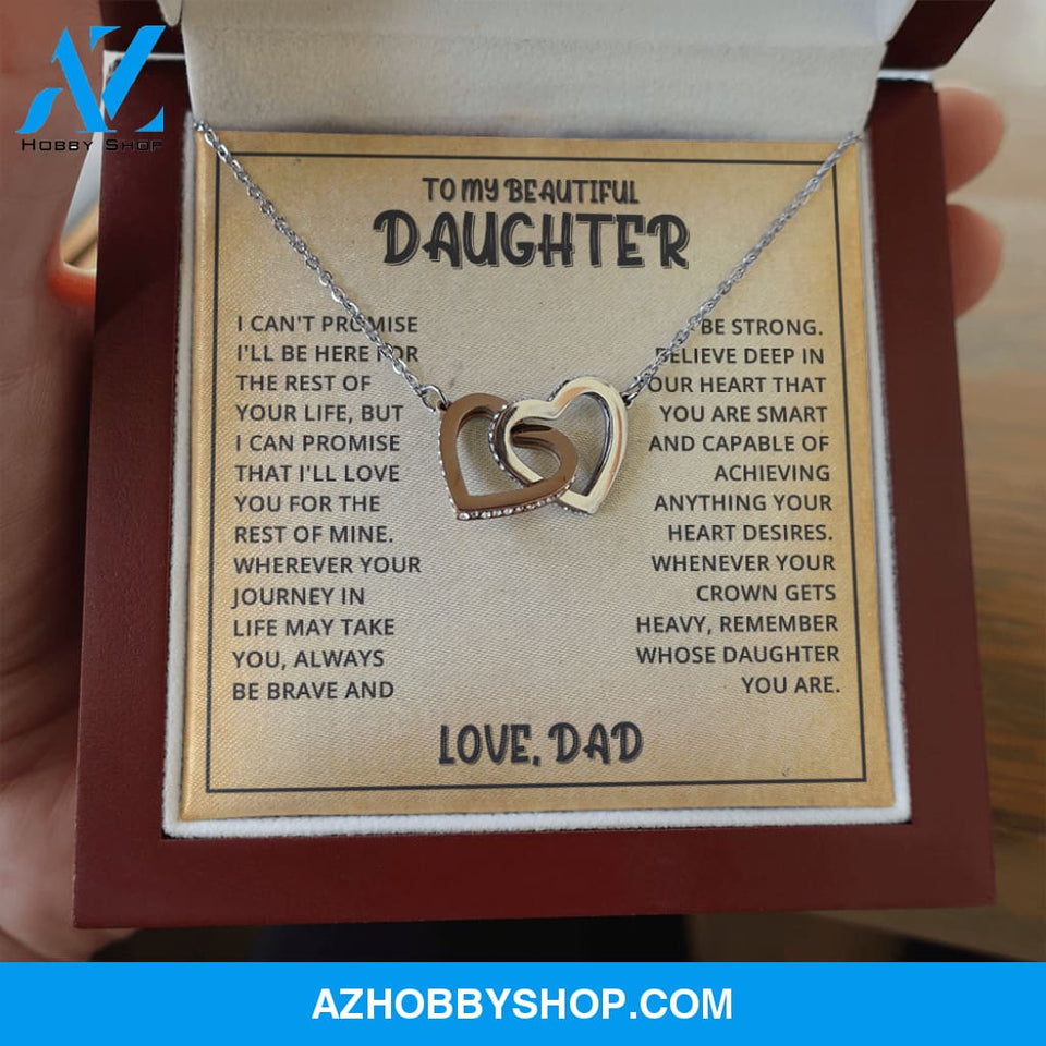 Daughter - Life Journey - Interlocking Hearts Necklace