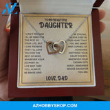 Daughter - Life Journey - Interlocking Hearts Necklace