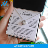 Daughter - Love You Forever - Love Knot Necklace