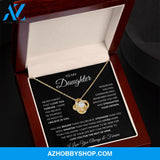 Daughter - Love You Forever - Love Knot Necklace