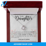 Daughter - Lovely Flower - Love Knot Necklace