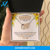 Daughter - Lovely Daughter - Interlocking Hearts Necklace