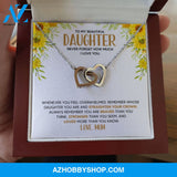 Daughter - Lovely Daughter - Interlocking Hearts Necklace