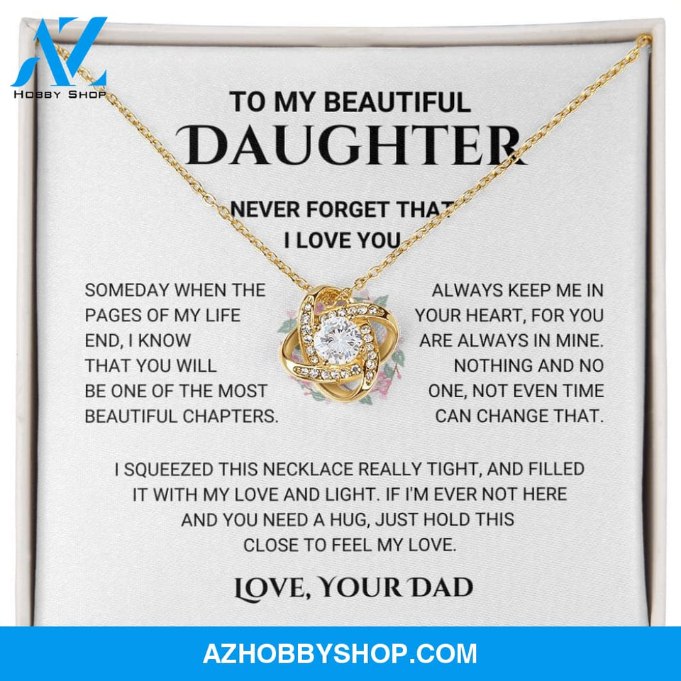 Daughter - Most Beautiful Chapter - Love Knot Necklace