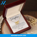 Daughter - Most Precious - Interlocking Hearts Necklace