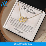 Daughter - Most Precious - Interlocking Hearts Necklace