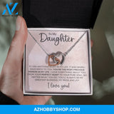 Daughter - Most Precious - Interlocking Hearts Necklace