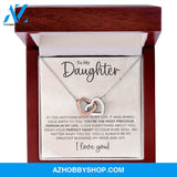 Daughter - Most Precious - Interlocking Hearts Necklace