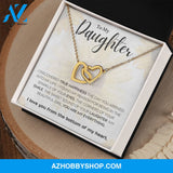Daughter - My Everything - Interlocking Hearts Necklace