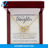 Daughter - My Everything - Interlocking Hearts Necklace