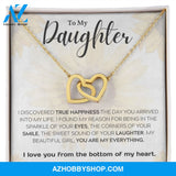 Daughter - My Everything - Interlocking Hearts Necklace