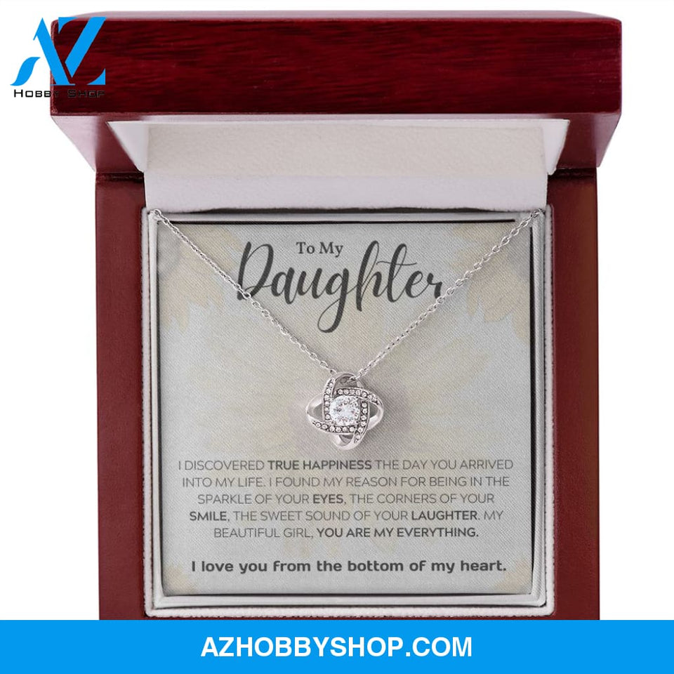 Daughter - My Everything - Love Knot Necklace