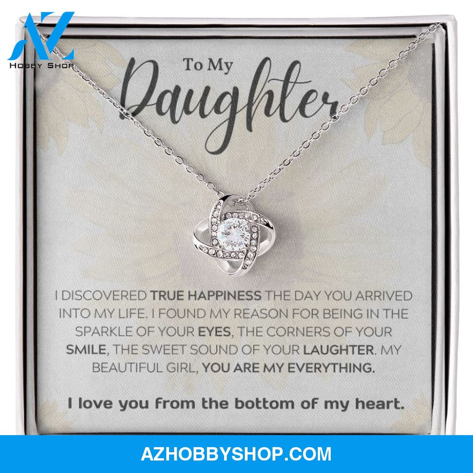 Daughter - My Everything - Love Knot Necklace