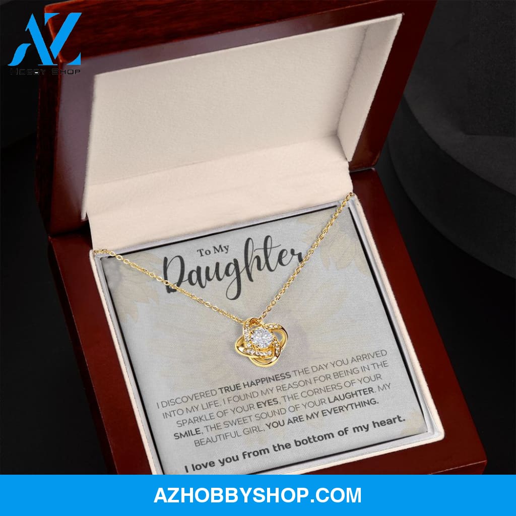 Daughter - My Everything - Love Knot Necklace