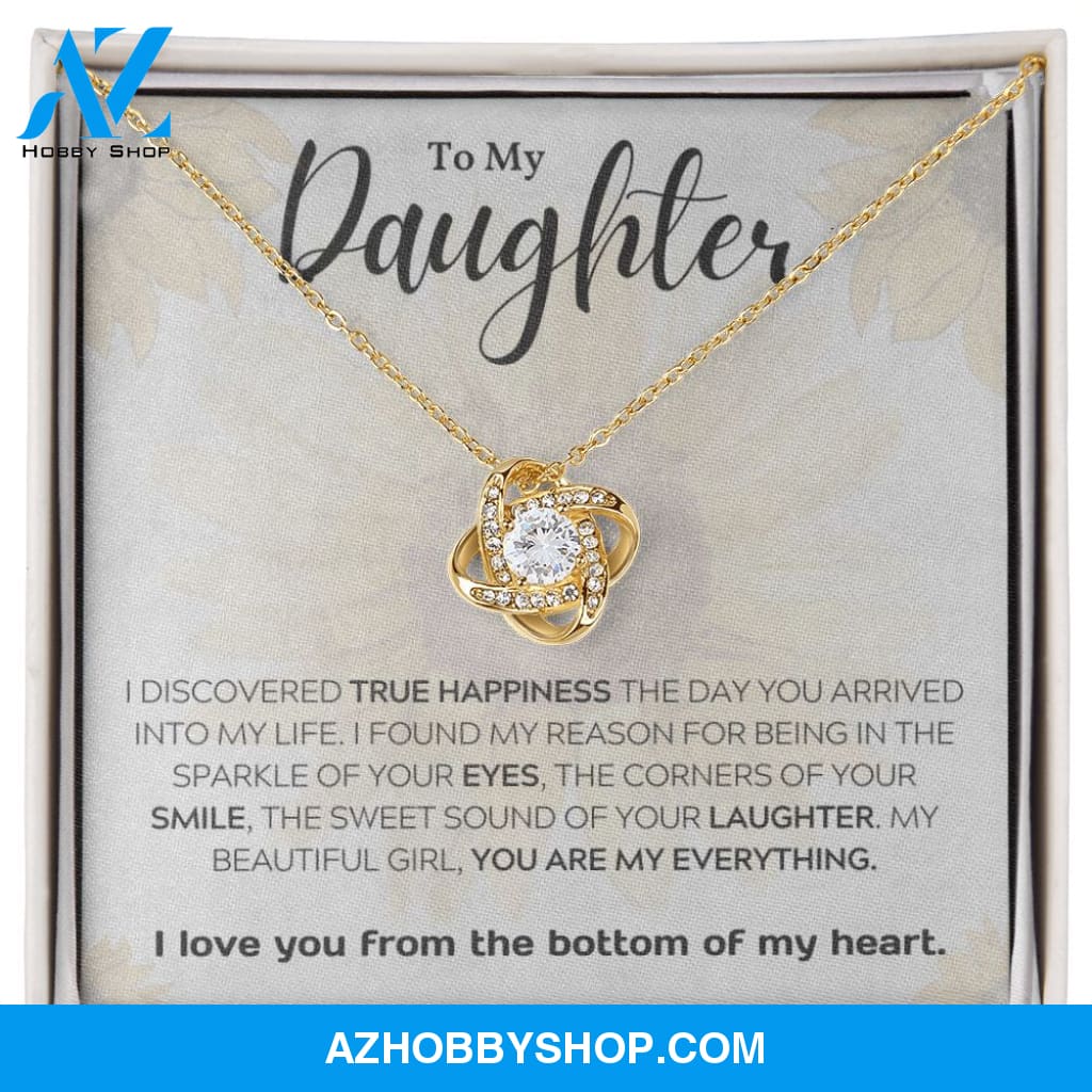 Daughter - My Everything - Love Knot Necklace