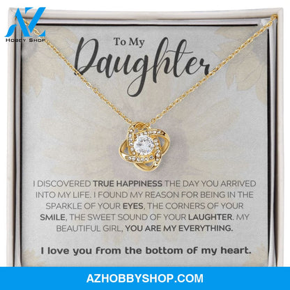 Daughter - My Everything - Love Knot Necklace