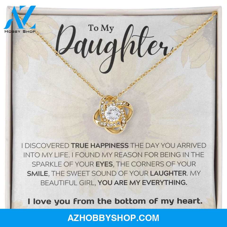 Daughter - My Everything - Love Knot Necklace