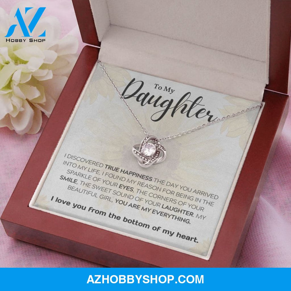 Daughter - My Everything - Love Knot Necklace