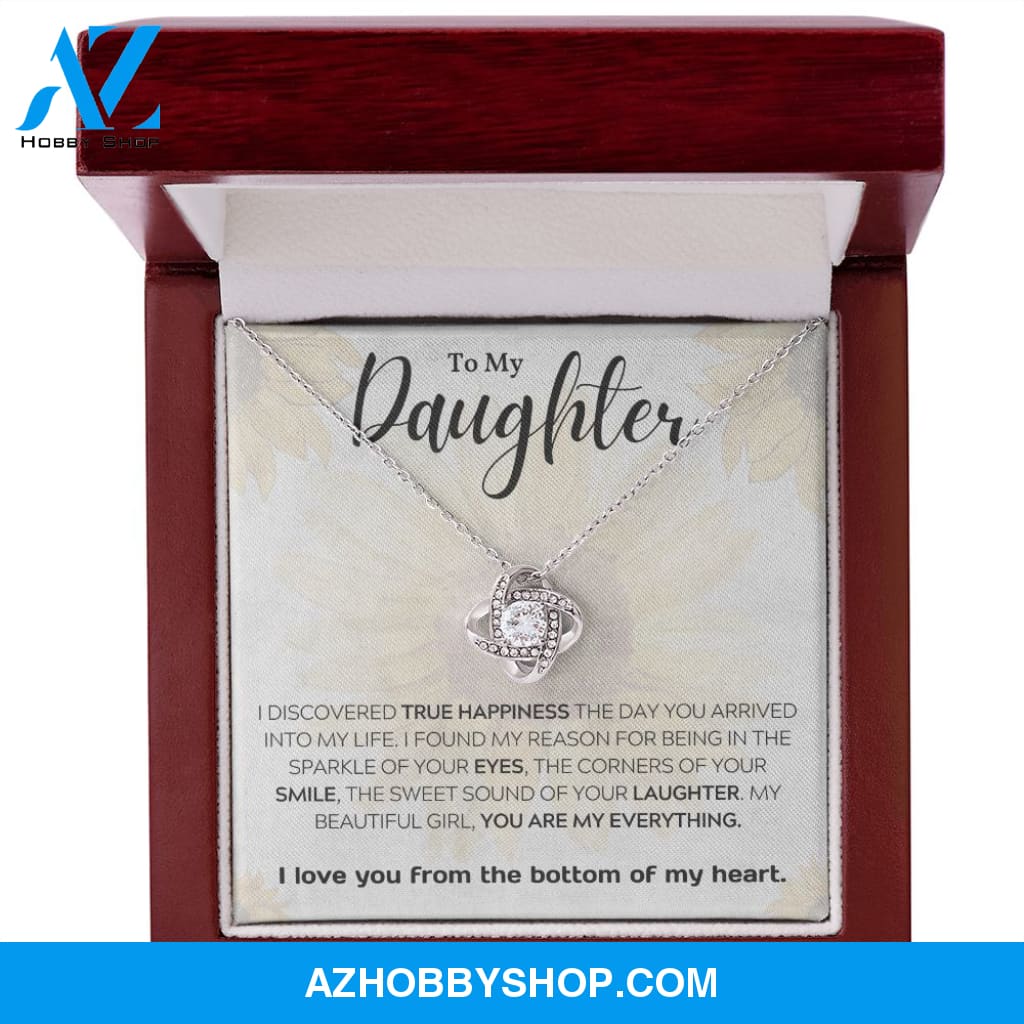 Daughter - My Everything - Love Knot Necklace