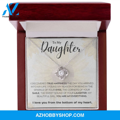 Daughter - My Everything - Love Knot Necklace
