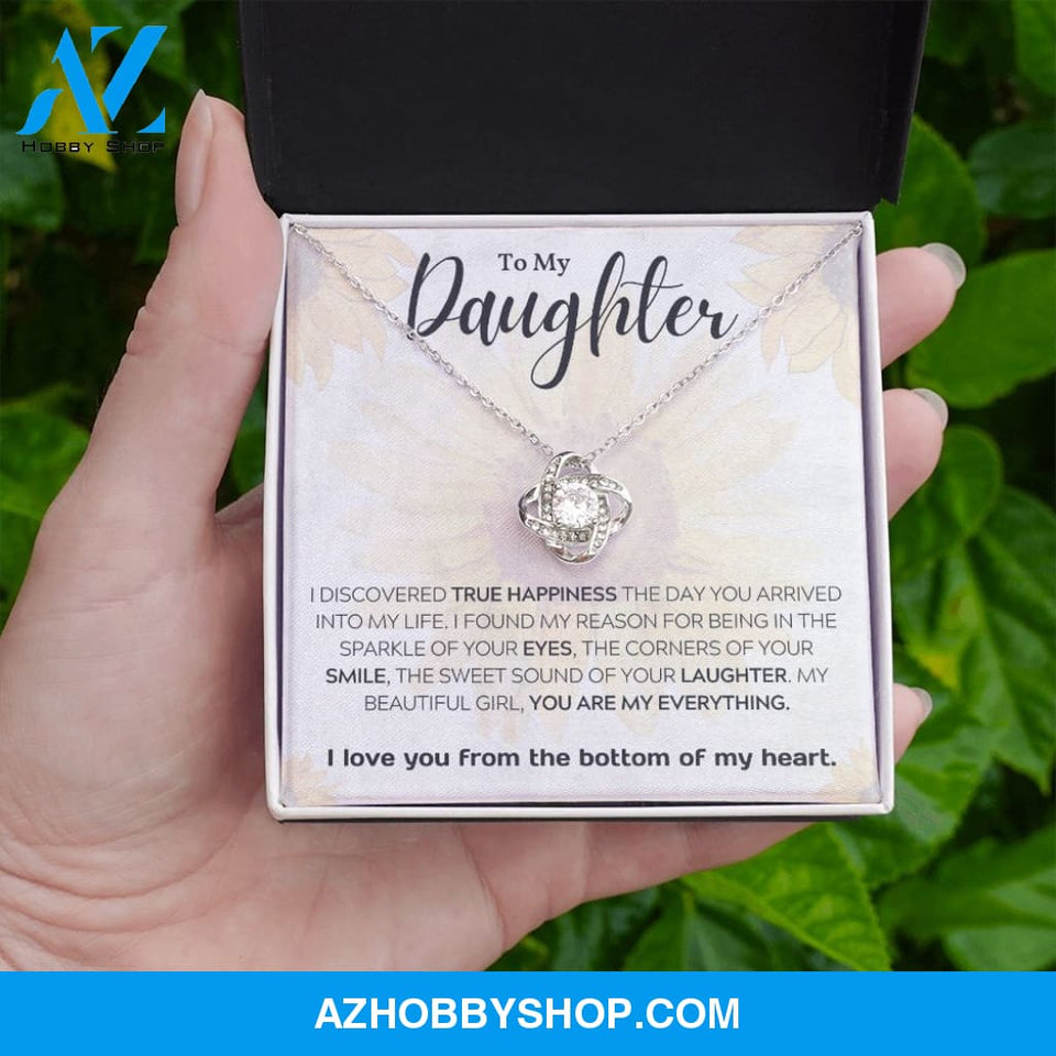Daughter - My Everything - Love Knot Necklace