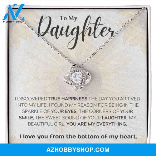 Daughter - My Everything - Love Knot Necklace