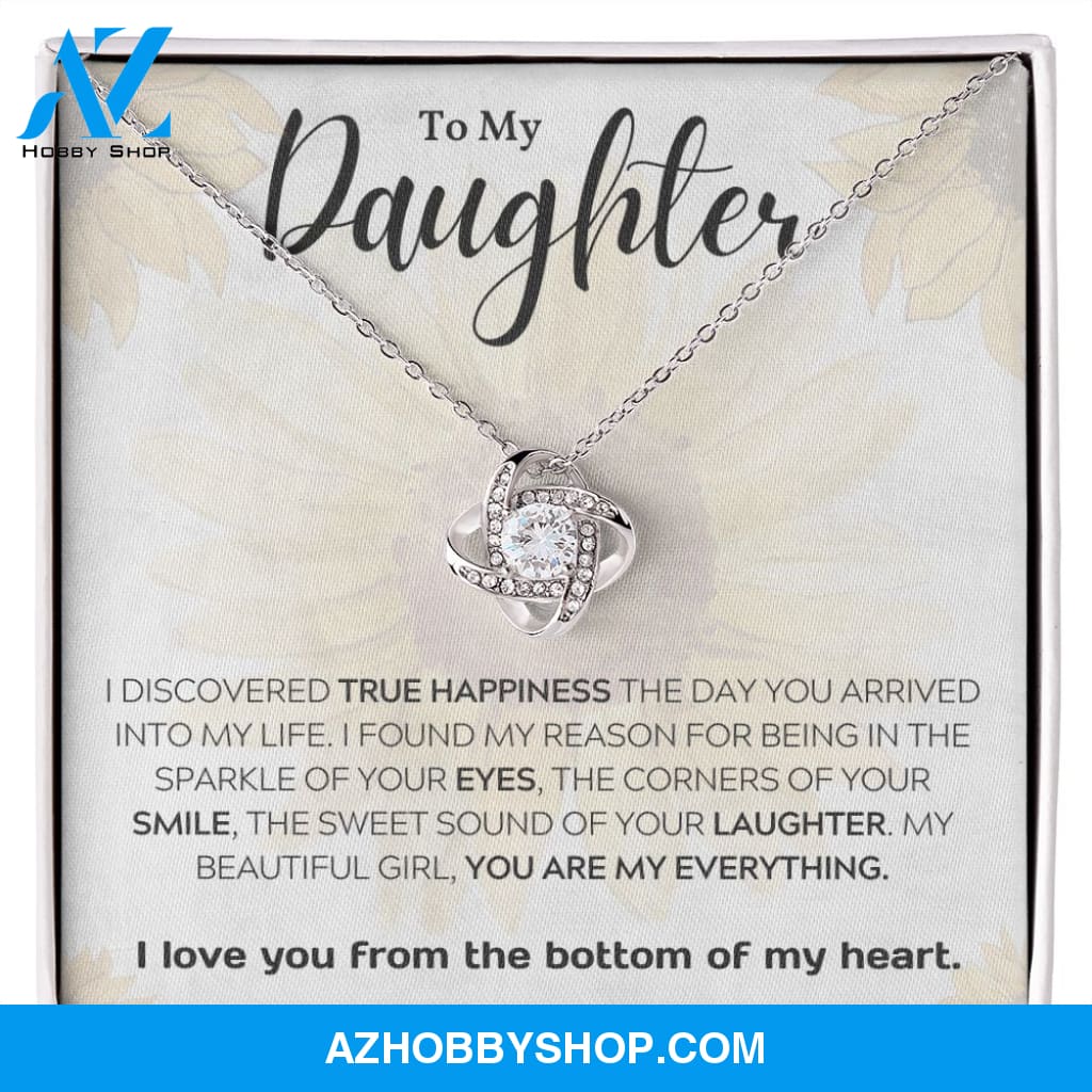 Daughter - My Everything - Love Knot Necklace