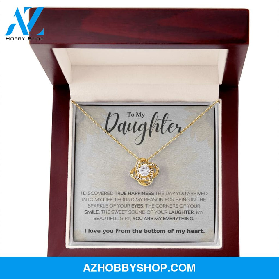 Daughter - My Everything - Love Knot Necklace
