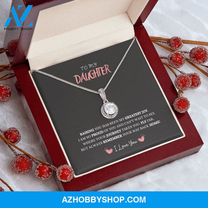 Daughter - My Greatest Joy - Eternal Hope Silver Necklace