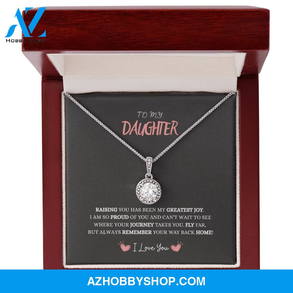 Daughter - My Greatest Joy - Eternal Hope Silver Necklace