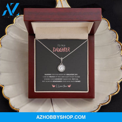 Daughter - My Greatest Joy - Eternal Hope Silver Necklace
