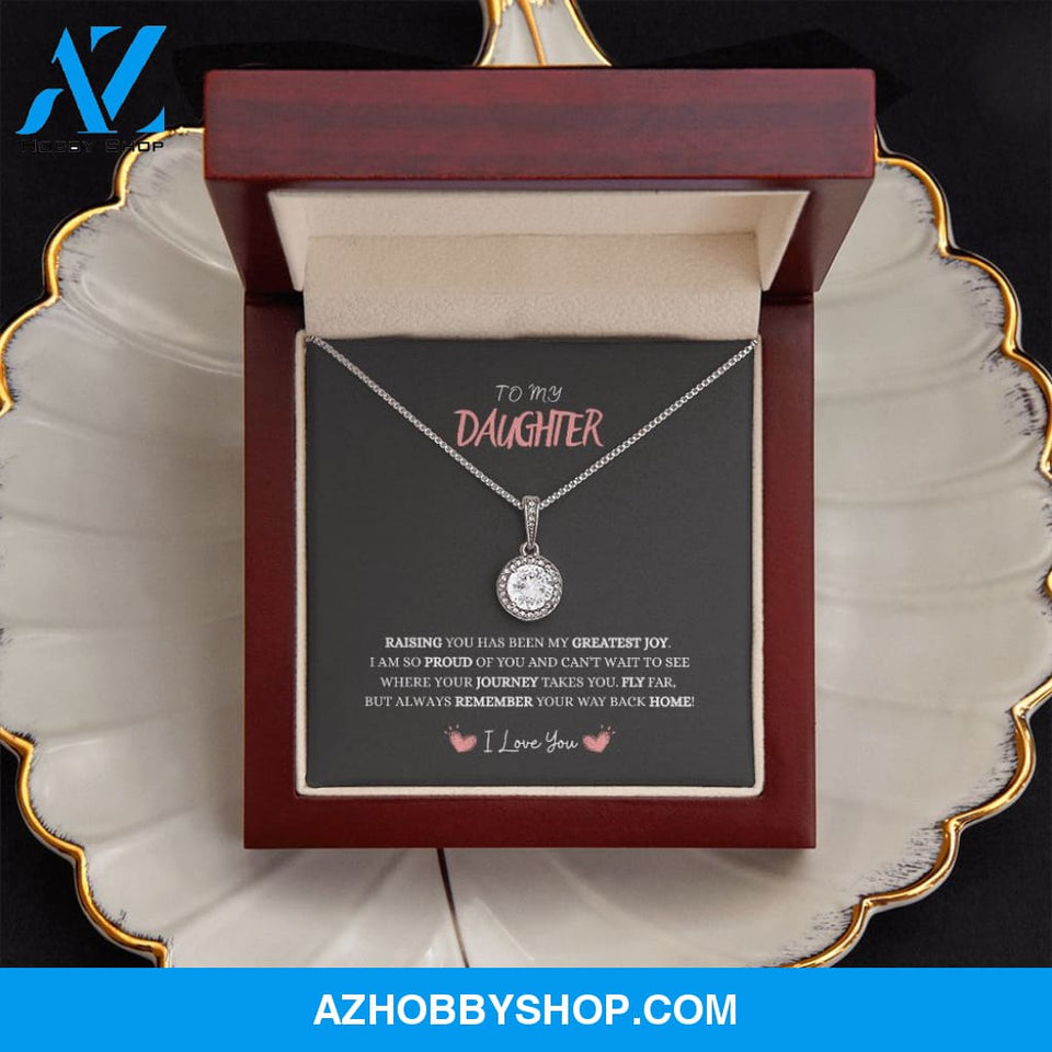 Daughter - My Greatest Joy - Eternal Hope Silver Necklace