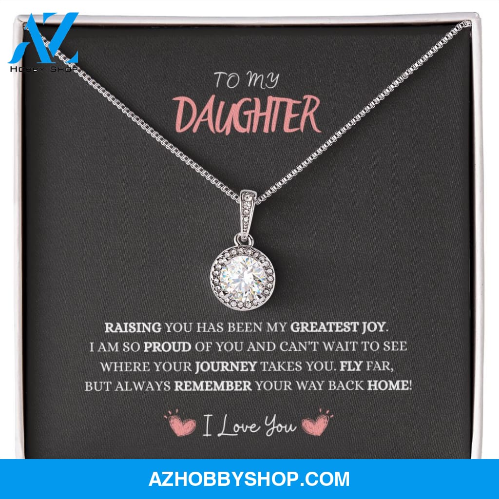 Daughter - My Greatest Joy - Eternal Hope Silver Necklace