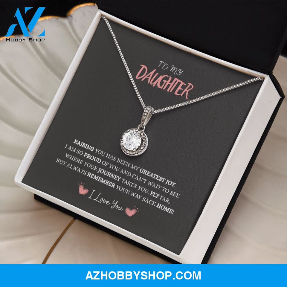 Daughter - My Greatest Joy - Eternal Hope Silver Necklace
