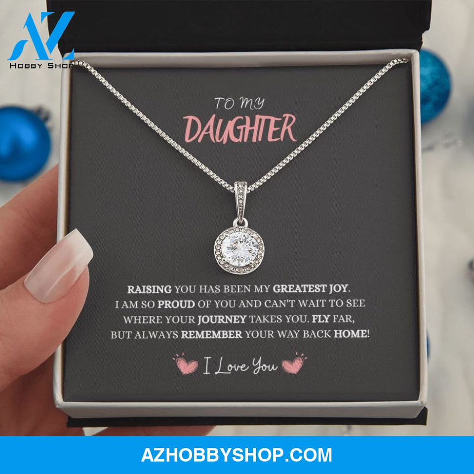 Daughter - My Greatest Joy - Eternal Hope Silver Necklace