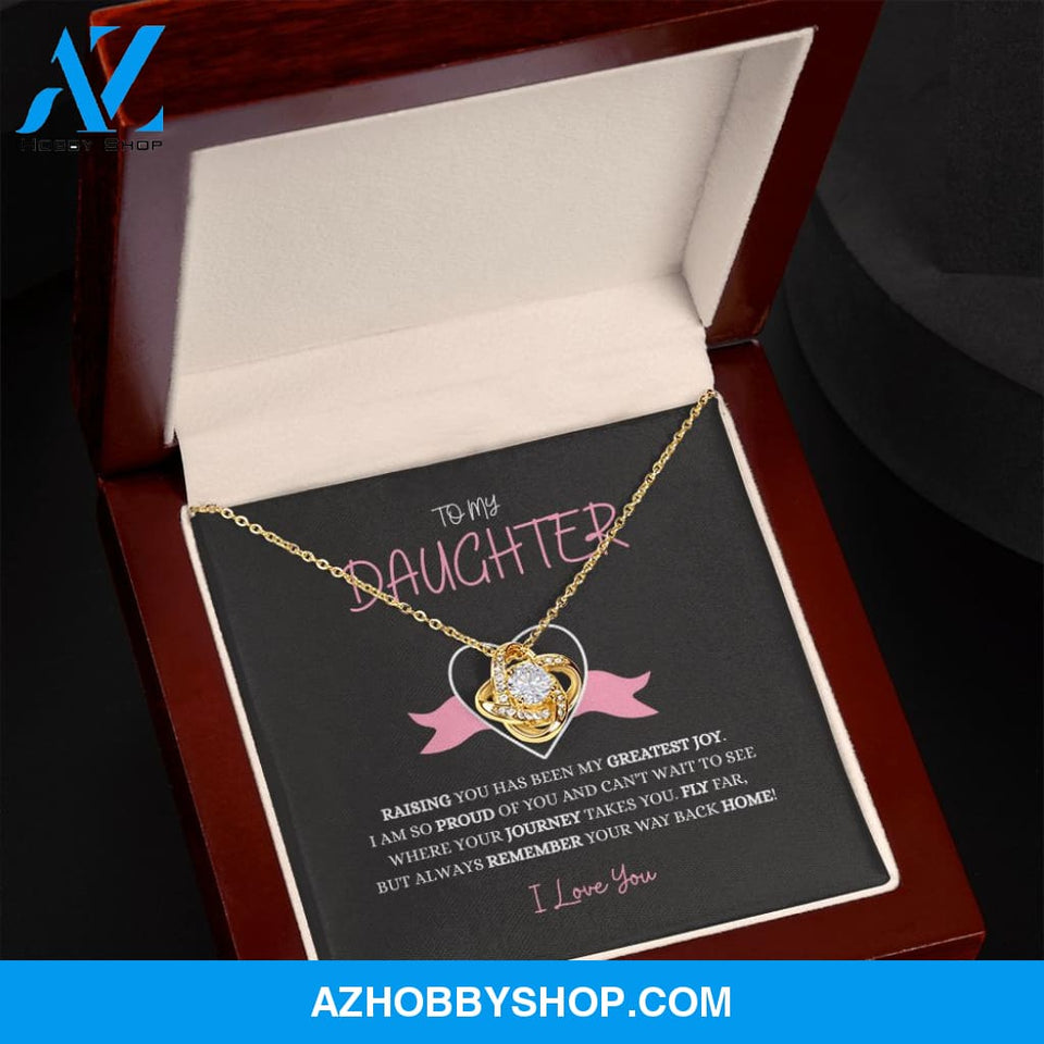 Daughter - My Greatest Joy - Love Knot Necklace