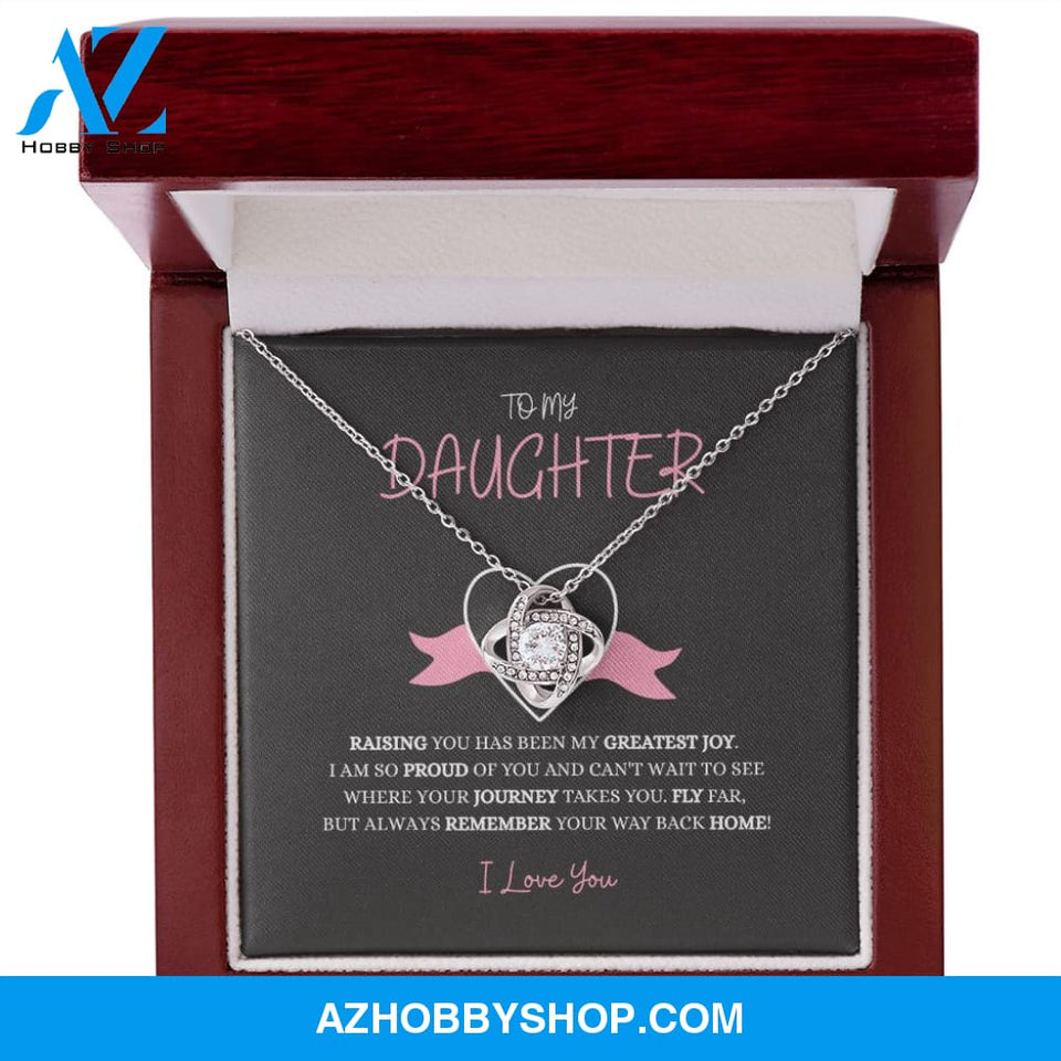 Daughter - My Greatest Joy - Love Knot Necklace