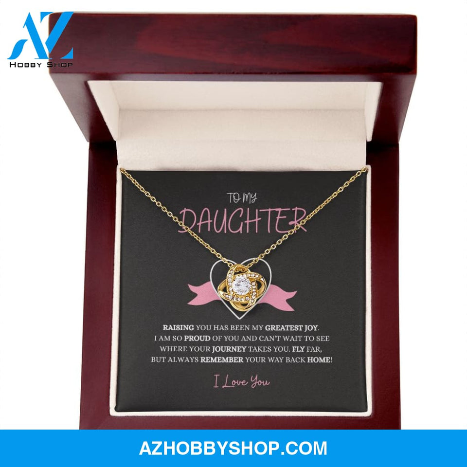 Daughter - My Greatest Joy - Love Knot Necklace